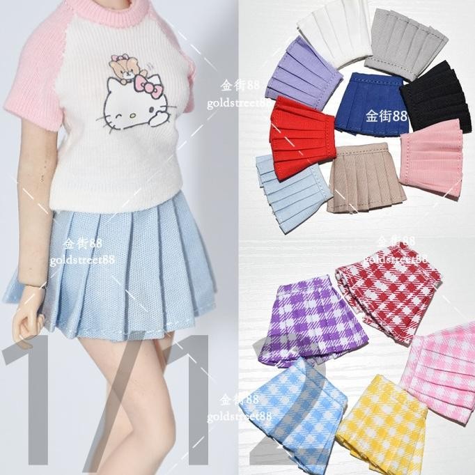 Rok Lipit Female Pleated Skirt u/ Phicen TBLeague 1/12