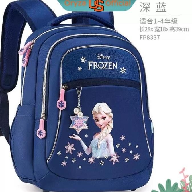 TAS SEKOLAH DISNEY FROZEN UNTUK ANAK PEREMPUAN ELSA ANNA OLAF RANSEL ORTOPEDI BAHU SISWA TK/SD/SMP K