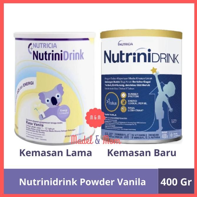 

BARU NUTRINIDRINK POWDER 400 GR NUTRICIA GOGRAB ONLY