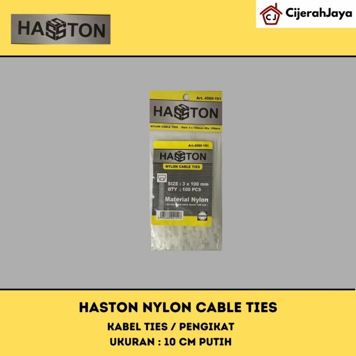 

PROHEX Cable Ties 10 cm PUTIH Hasston Kabel Tie Pengikat Strap 100 mm