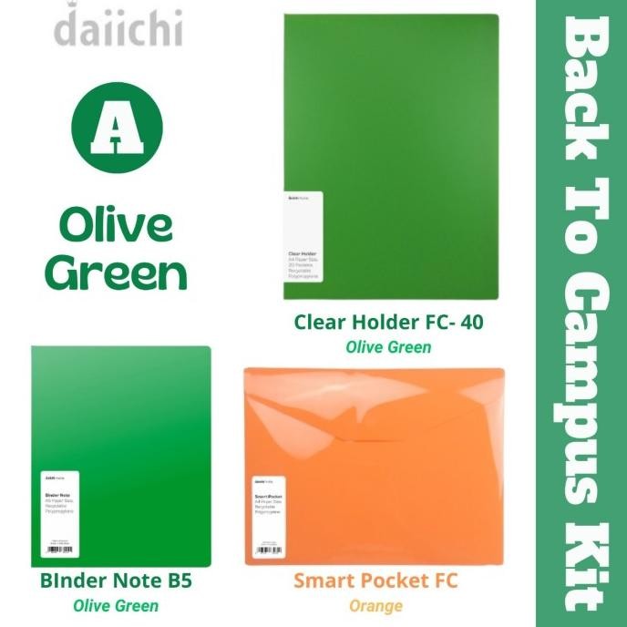 

Terlaris *Exclusive Only* Back To Campus 2024 Daiichi Kit A Dpr2 Clear Holder Fc 40 + Binder Note B5 + Smart Pocket Fc Ready Stok