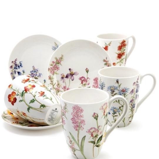 Saint James Continental Mug And Saucer Set Seasons St James Gift