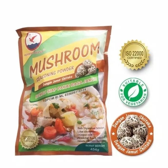 

BARU 454 GR KALDU JAMUR HERRING BRAND / SHITAKE MUSHROOM SEASONING POWDER
