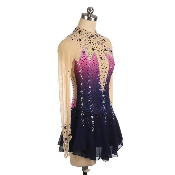 || PROMO KOSTUM ANAK ~`~ Nasinaya Figure Skating Dress Customized Competition Ice SSS ||~~~