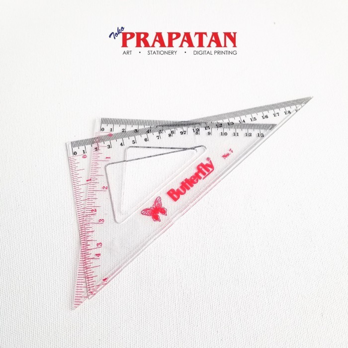 

Penggaris Segitiga Butterfly no 7 / Triangle Ruler