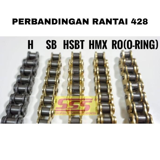 Girset Gearset Sss 428 Gold Supra X125 Revo Blade Karisma Rantai Sss Original