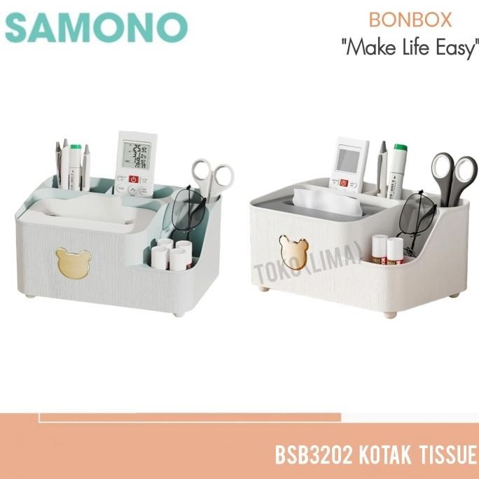

Produk Baru!! Kotak Tissue Serbaguna Bonbox Samono BSB3202 Wadah Tisue Storage Box Tempat Pensil Pulpen