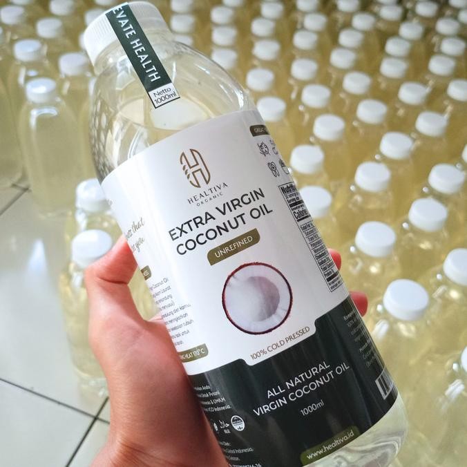 

Terlaris Healtiva Vco Virgin Coconut Oil 1L / Minyak Kelapa Murni Coconut Oil Ready Stok