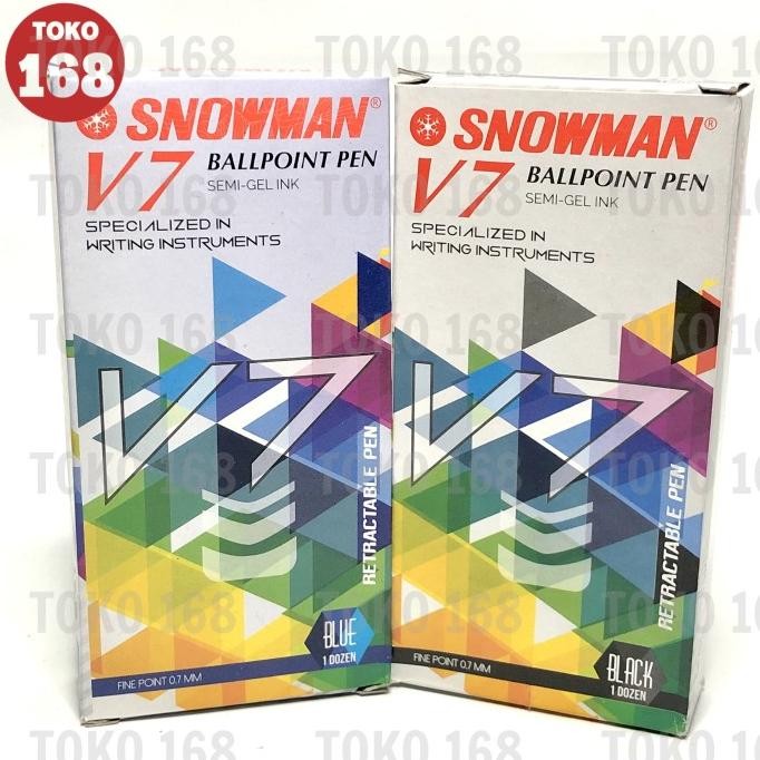 

Produk Baru!! SNOWMAN Pulpen / Pen V-7 (LSN)