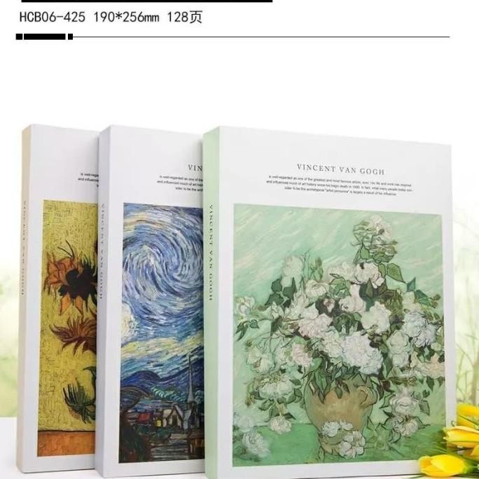 

520 soft cover sketch book B5 (van gogh cover)