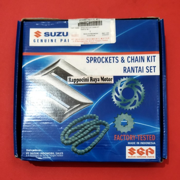 ] PAKET GEAR / GIR RANTAI SET SATRIA FU NEW 2013-2015 ORI SGP