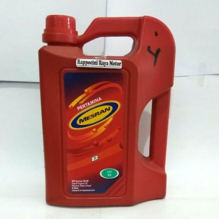 {{{{{{] OLI MESRAN B SAE 40 ( 4 LITER ) DIESEL