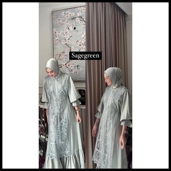 Terbaru Sonya Dress Ready Stock / Sonya Dress Lebaran / Dress Kondangan