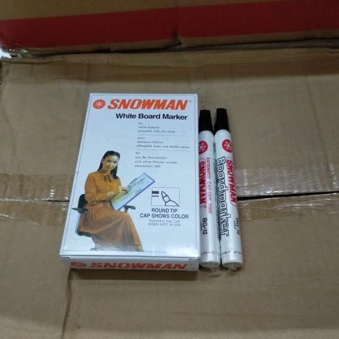 

spidol snowman whiteboard BG-12 Termurah