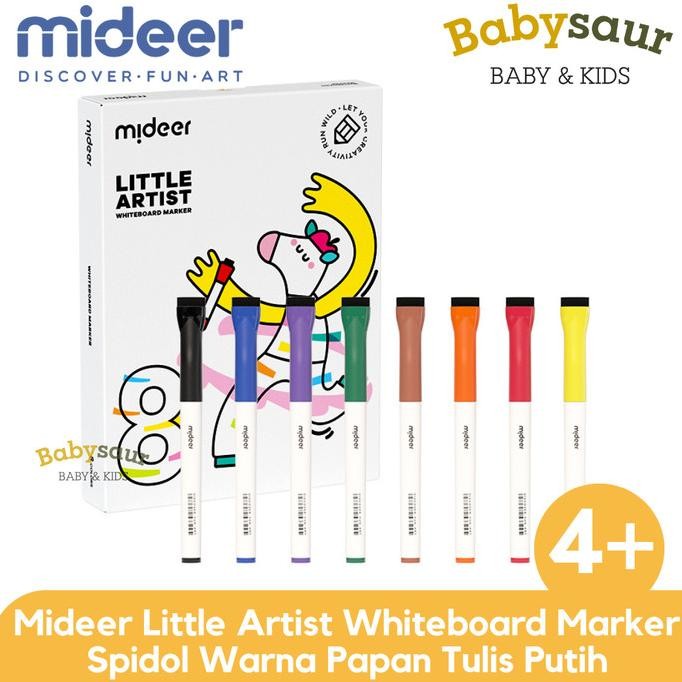 

Mideer Wipe and Clean Whiteboard Marker 8 Warna Set Spidol Papan Tulis Termurah