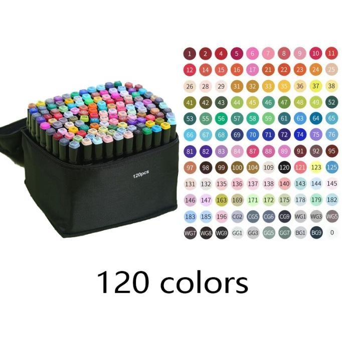 

Spidol Warna Spidol Lukis Dual Side Fine Art Brush Pen Art Marker Termurah