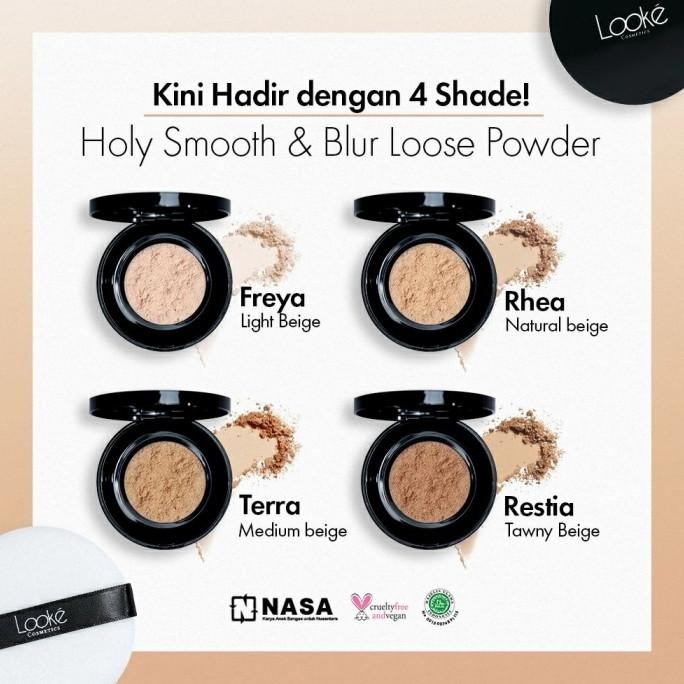 

BARU BEDAK TABUR LOOKE HOLLY SMOOTH & BLUR LOOSE POWDER FREYA / RHEA /TERRA