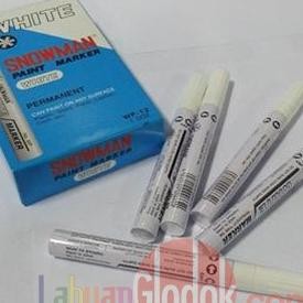 

SPIDOL PERMANENT PAINT MARKER SNOWMAN PUTIH Isi 12 PCS Termurah