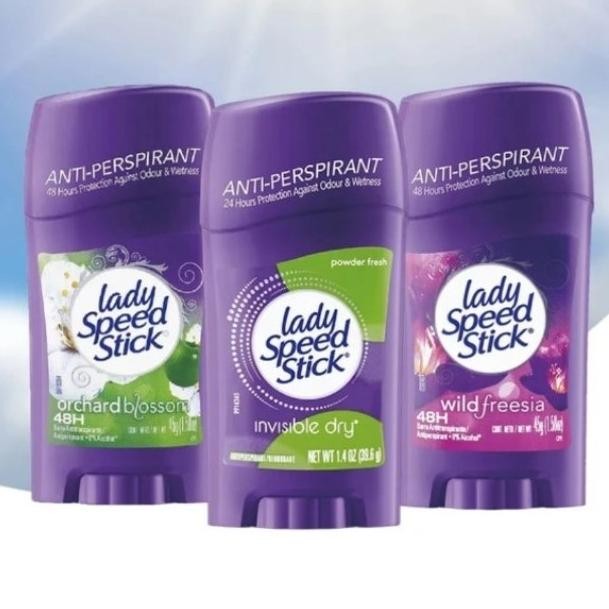 

BARU LADY SPEED STICK DEODORANT POWDER INVISIBLE, ORCHID BLOSSOM, WILD FRESIA