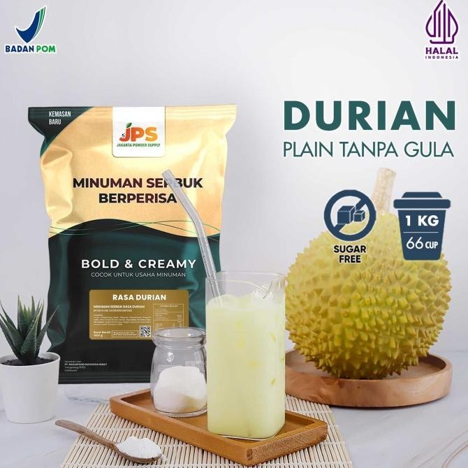

BARU BUBUK MINUMAN DURIAN PLAIN POWDER JPS TANPA GULA