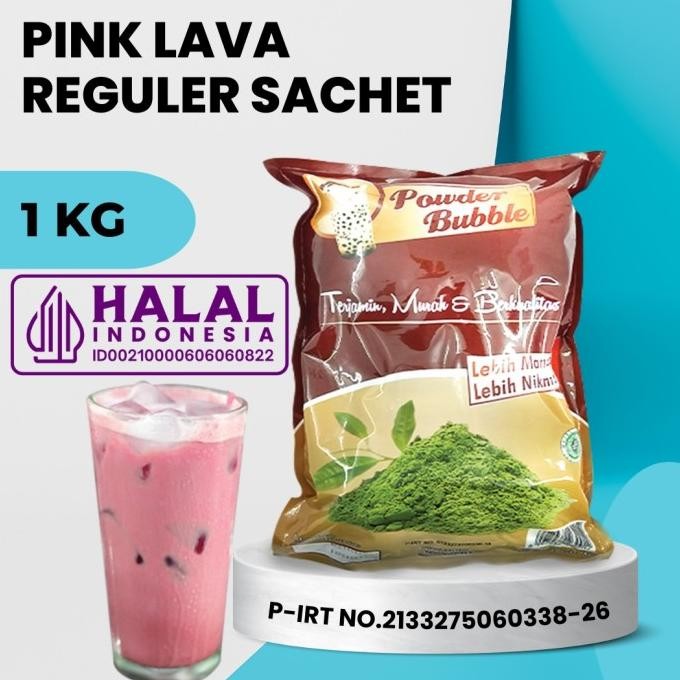 

BARU POWDER SACHET/ BUBUK MINUMAN PINK LAVA 1KG (CREAMER+GULA)