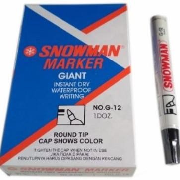 

Spidol Snowman Permanent [ isi 12 pcs ] Termurah