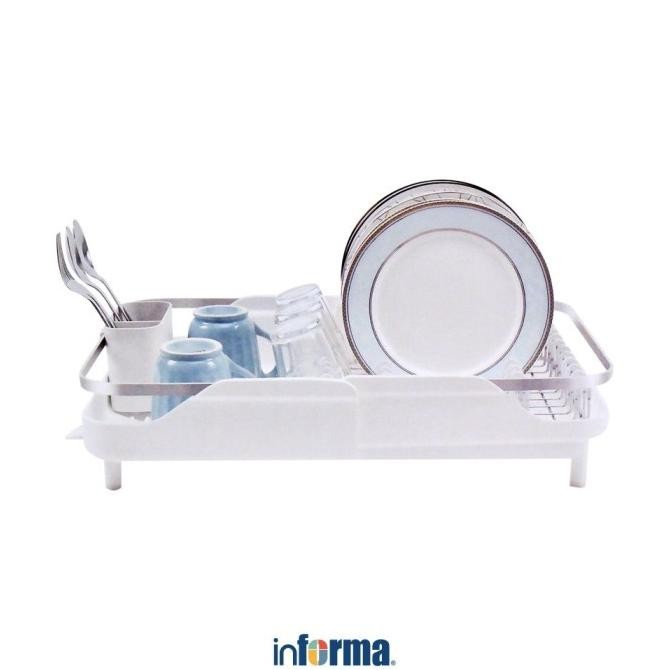 Informa - Willard Rak Piring Extendable - Putih