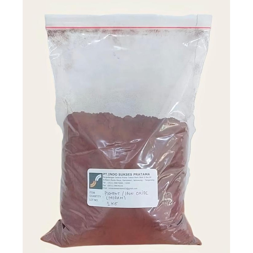 

BARU PIGMEN / PEWARNA RESIN IRON OXIDE (OKER) MERAH / PIGMENT POWDER