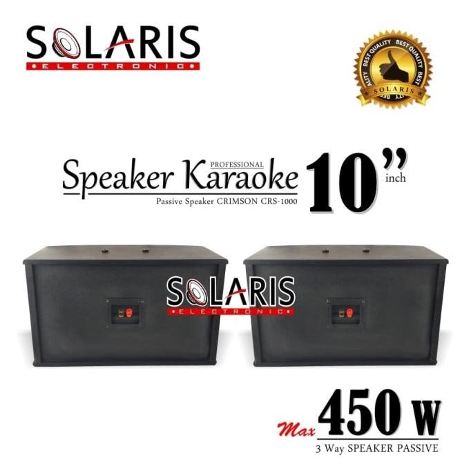 SPEAKER KARAOKE 10 Inch Pasif CRIMSON CRS-1000 Terlaris