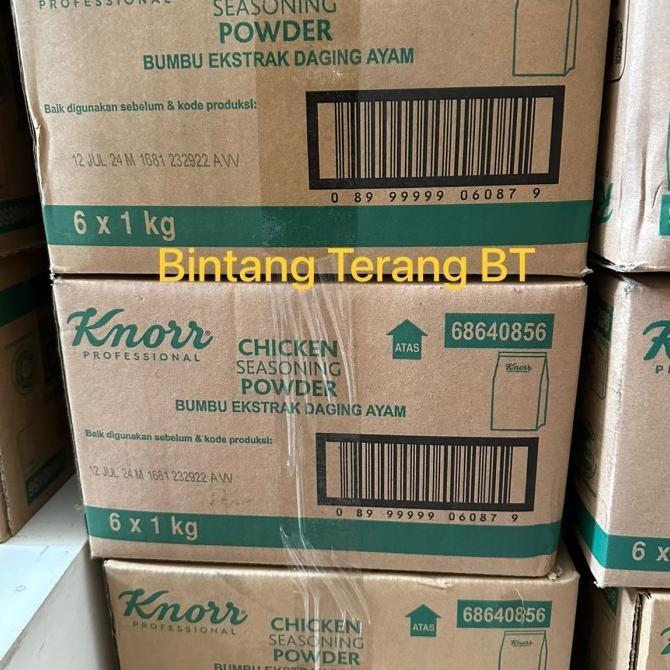 

BARU KNORR CHICKEN SEASONING POWDER 1 KG 1 DUS KARTON ISI 6 PCS / KNOR AYAM