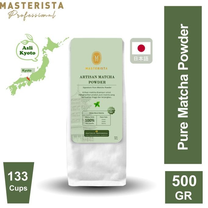 

BARU 100% PURE GREEN TEA / ARTISAN PURE MATCHA POWDER MASTERISTA 500GR