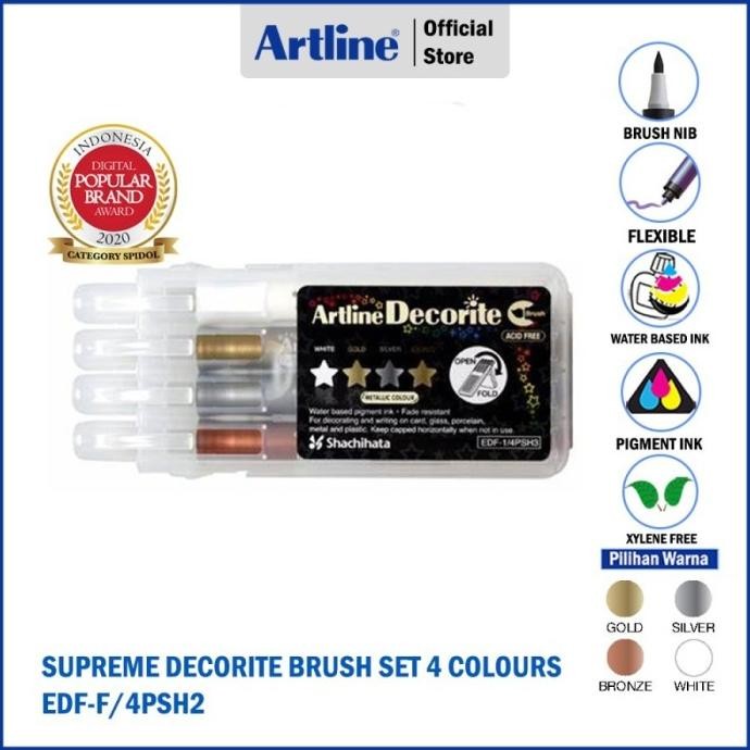 

SPIDOL ARTLINE DECORITE BRUSH SET EDF-F/4PSH2 Termurah