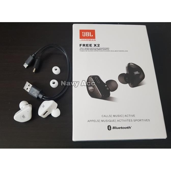 Headset jbl Bluetooth Free X2 - Headset Sporty True Wirelles Sound oem Terlaris