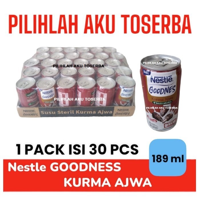 

Susu Nestle GOODNES KURMA Royale 189 ml - ( 1 PACK ISI 30 )