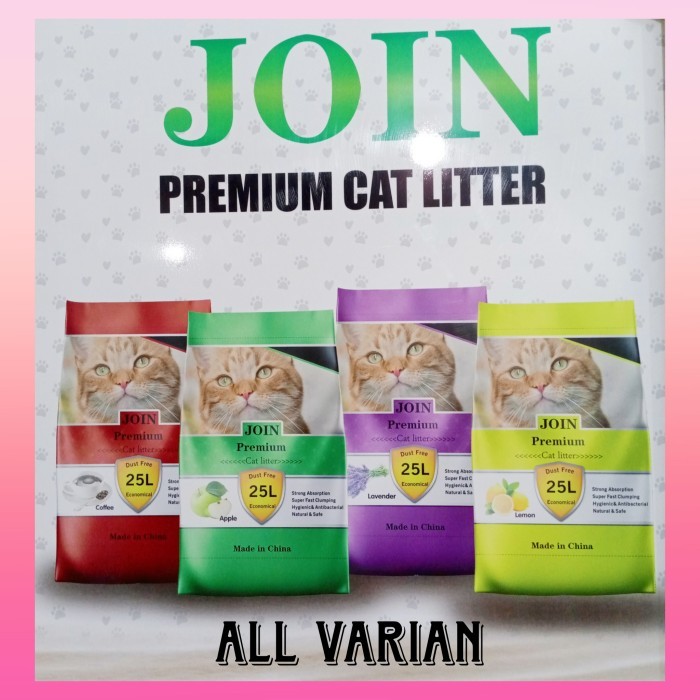 pasir join 25liter pasir gumpal pasir wangi pasir kucing (gojek)