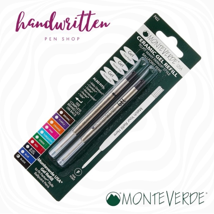 

MONTEVERDE G2 Parker Size Capless Ceramic Gel Ballpoint Pen Refill / Refill Pulpen Parker