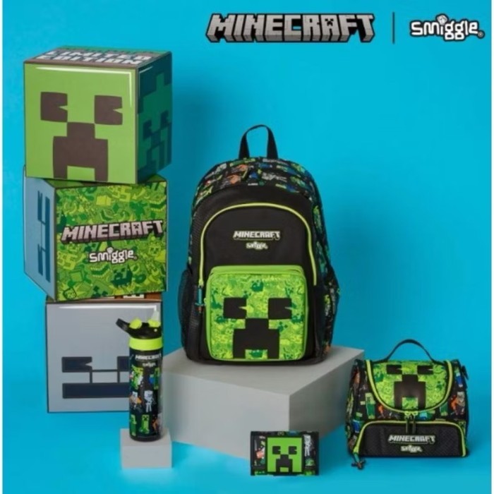 

MM SET SMIGGLE PERALATAN PERLENGKAPAN SEKOLAH EDITION MINECRAFT / MINECRAFT SET BOTOL/ LUNCHBAG