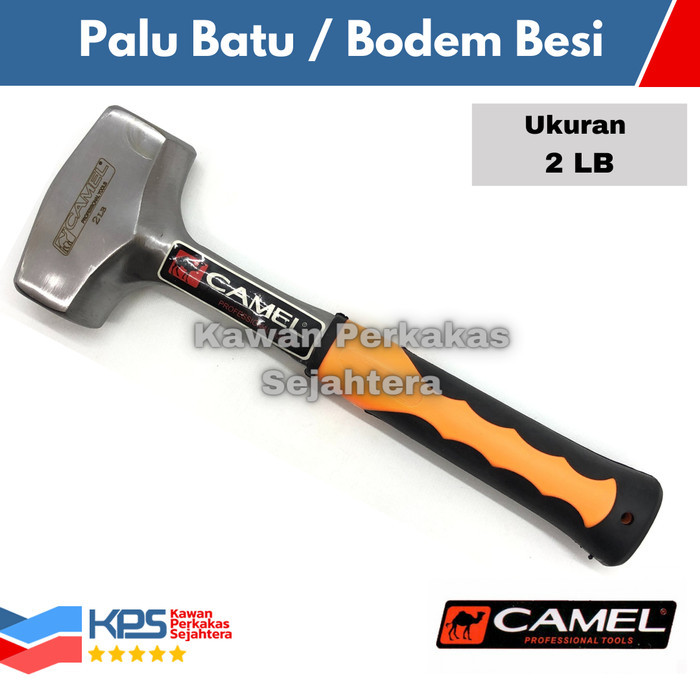 CAMEL PALU BATU BESI GAGANG FIBER 2 LB (1 KG) PALU BODEM 2LB