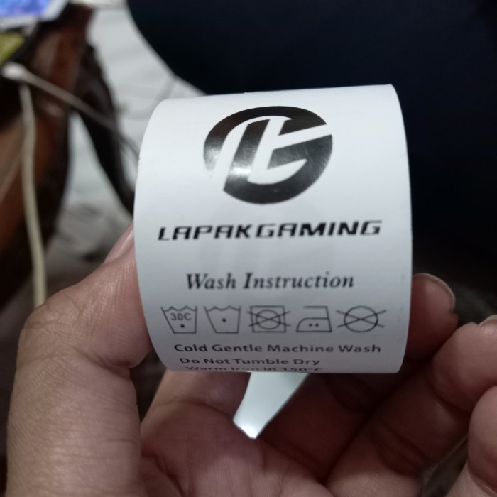 LABEL TAFETA LAUNDRY