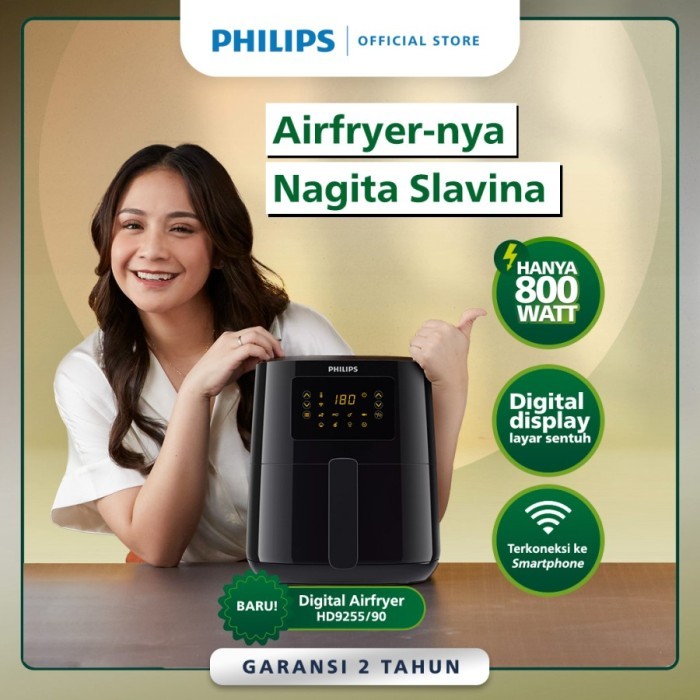 Philips HD9255 Air Fryer Compact Connected - Penggoreng Udara Digital