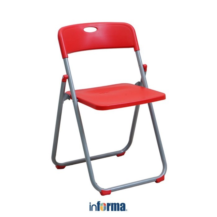 Informa Dean Kursi Lipat - Merah Multifunctional Foldable Chair Tempat Duduk Serbaguna Kursi Acara