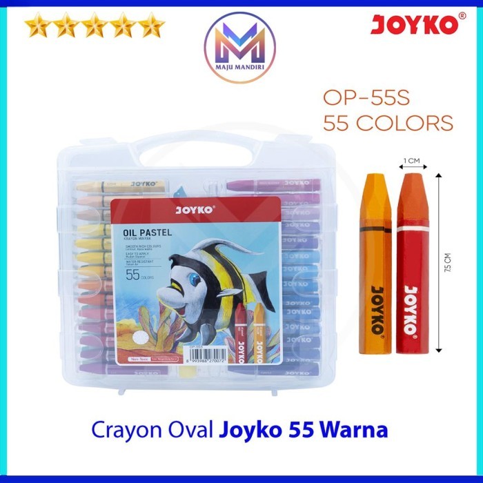 

Crayon Joyo 55 Warna Op55 Oil Patel Rayon Oval