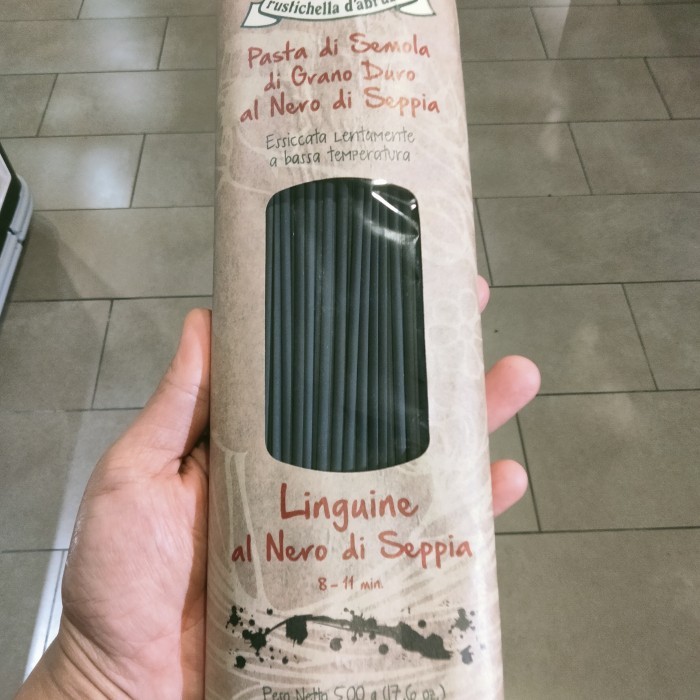 

HOT SALE! Rustichella Linguine Al Nero di Seppia pasta 500 gram