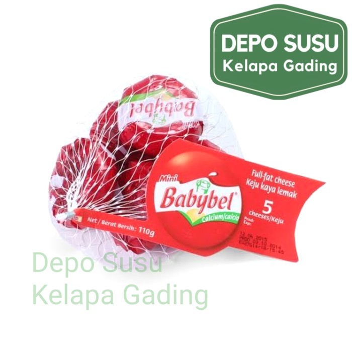 

PROMO! Mini Babybel Natural Cheese Original 110gr Full Fat Cheeses contain 98% Milk Keju isi 5 X