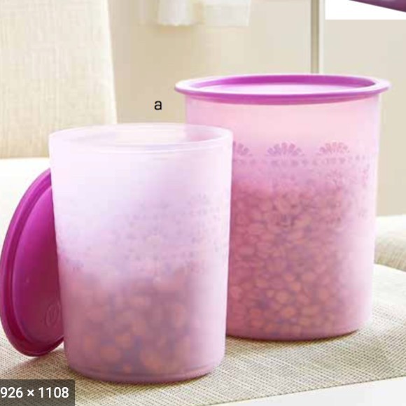 Toples Tupperware Tempat Kerupuk atau Susu Anak Mosaic Canister Purple