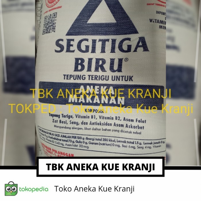 

Segitiga Biru 25 kg/Terigu Protein Sedang/Via Cargo/JNE/si cepat