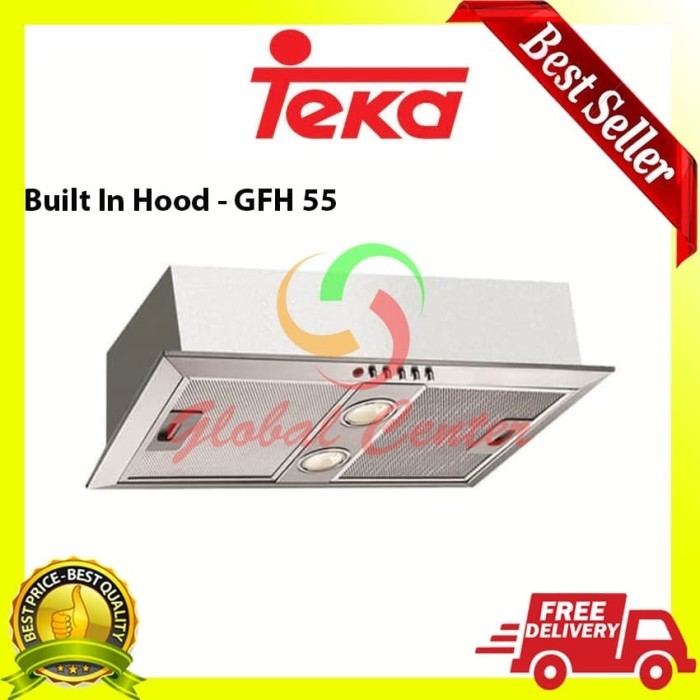 TERBARU Cooker Hood TEKA GFH 55 Built-in Hood - Penghisap Asap Dapur
