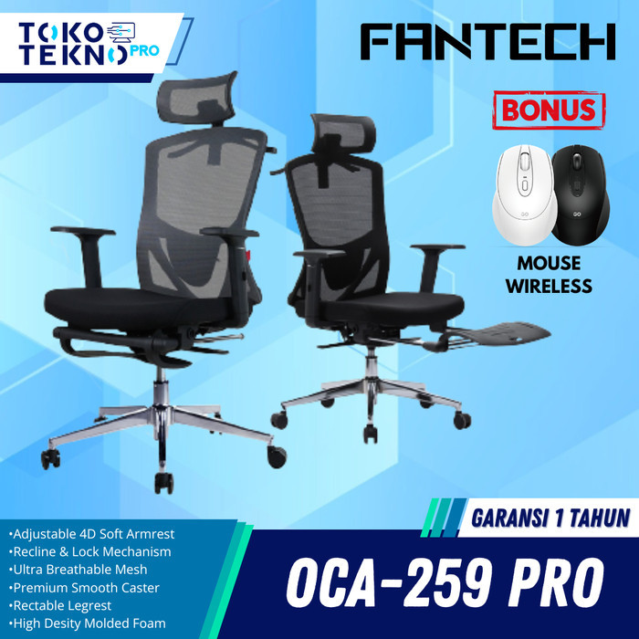 Fantech OCA259 PRO / OCA-259 PRO Kursi Kantor Kerja Office Chair