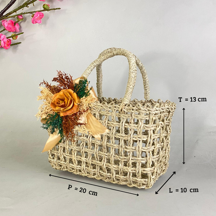 POTONGAN HARGA TAS RARA 2 TOPLES TABUNG JAR / TAS HAMPERS KUE KERING LEBARAN 2 TABUNG ZUK210