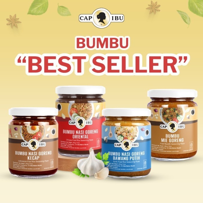 

[BUMBU BEST SELLER] CAP IBU Bumbu Best Seller Nasi Goreng dan Mie Goreng (210 gram)